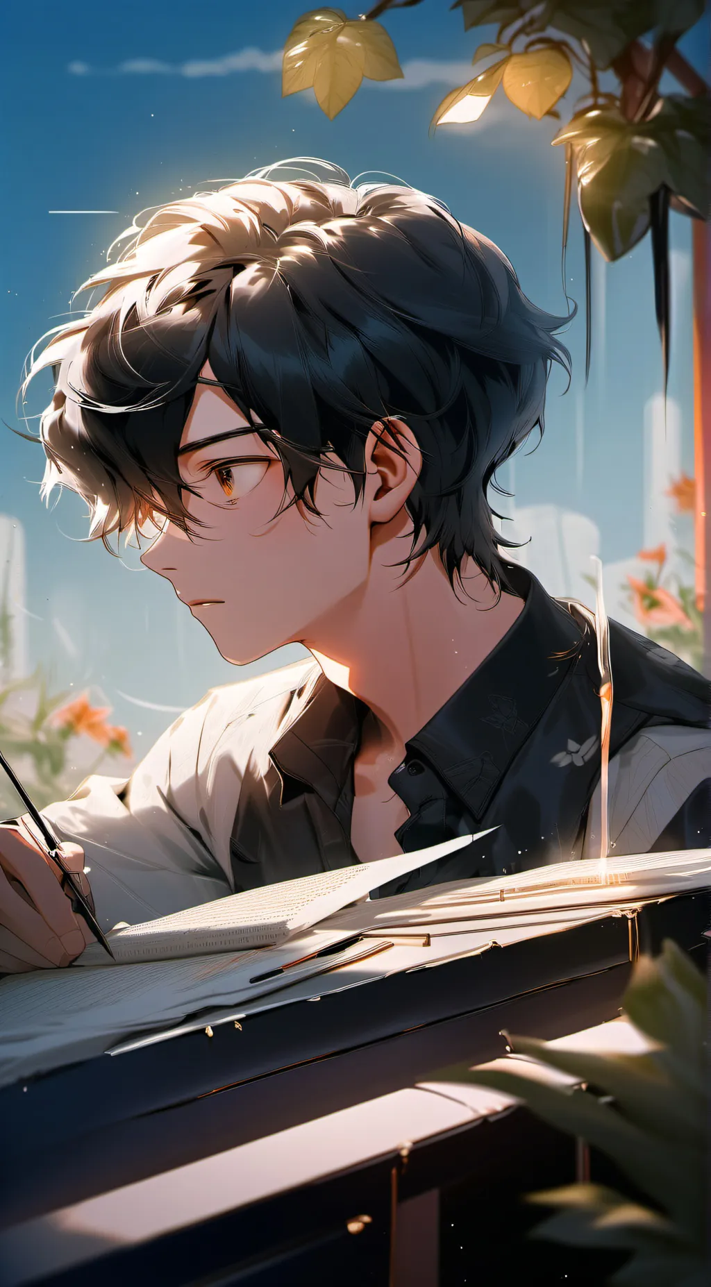 ai character: Preston  background