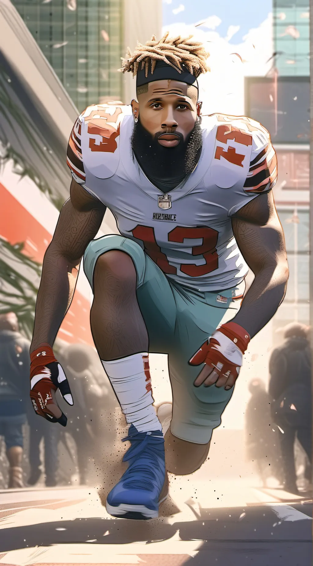 ai character: Odell Beckham Jr background
