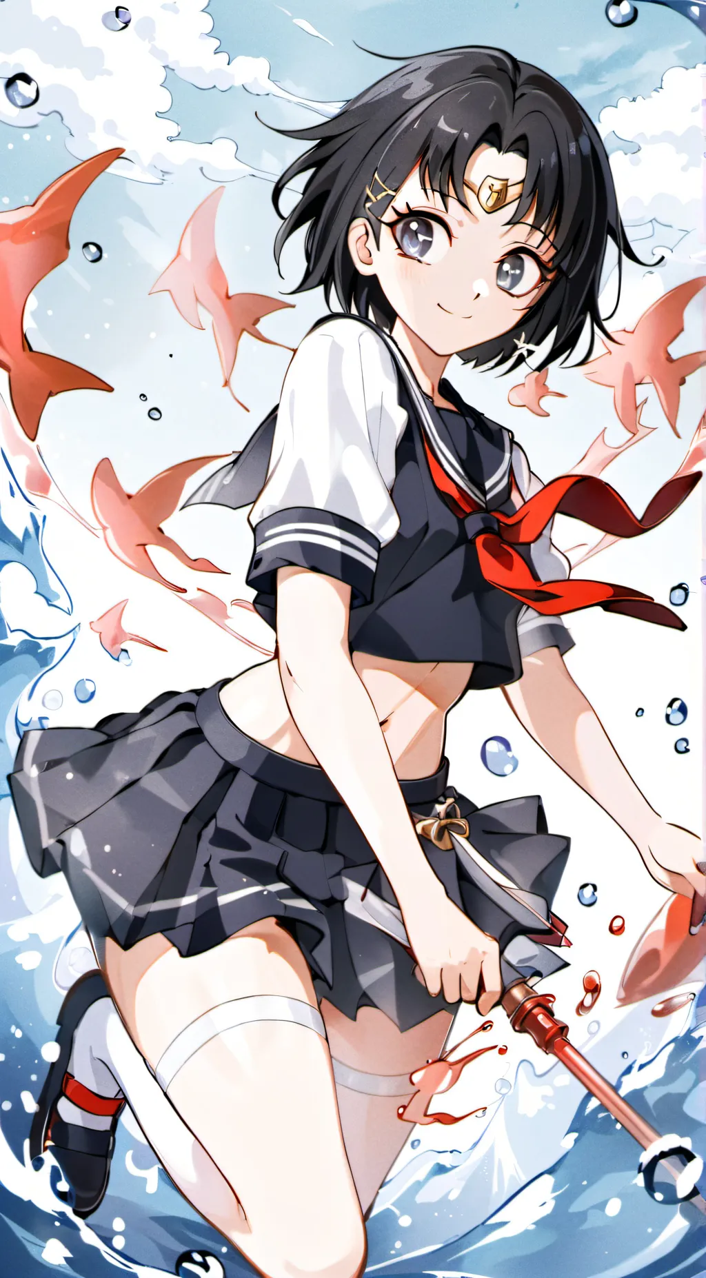 ai character: sailor mercury background