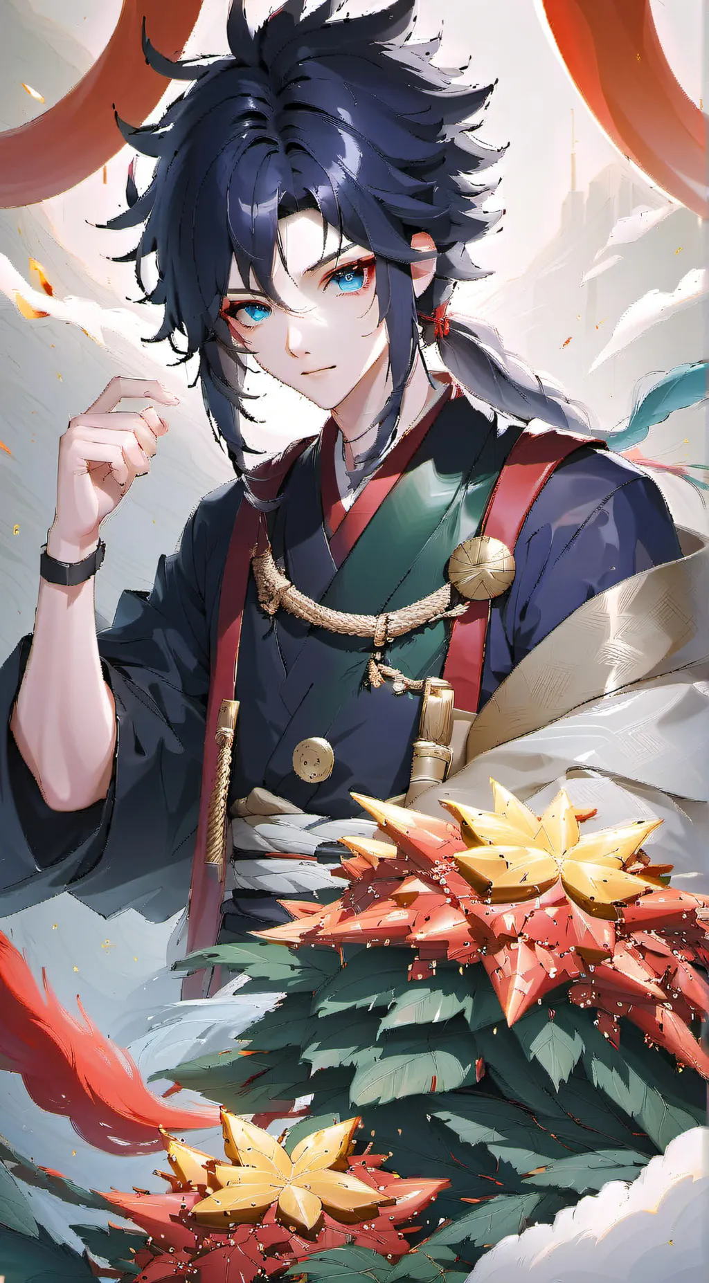 ai character: God Tomioka background