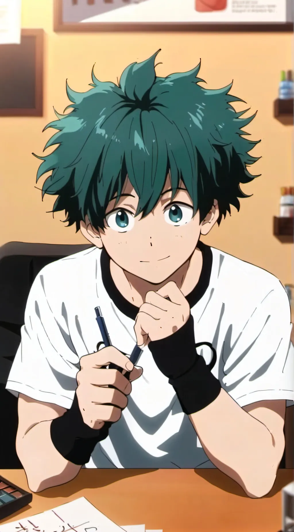 ai character: Izuku Midoriya background
