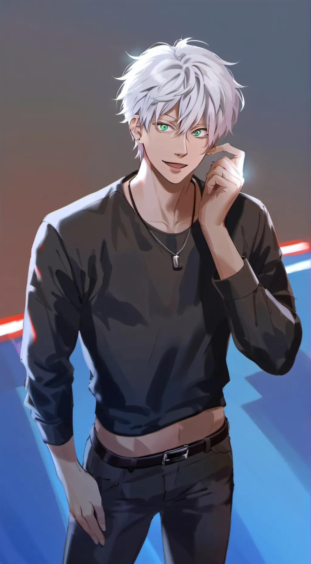ai character: gojo satoru  background