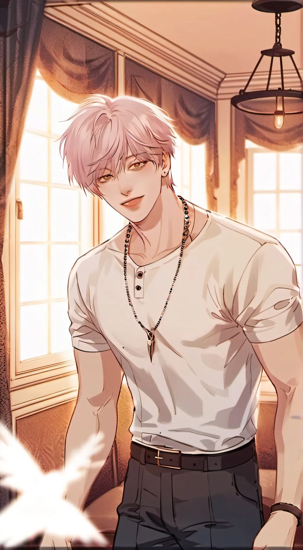 ai character: Joohan (pearl boy) background