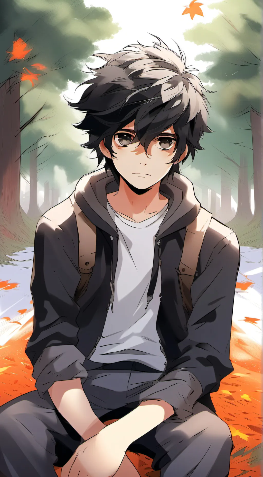 ai character: Nico Di Angelo background
