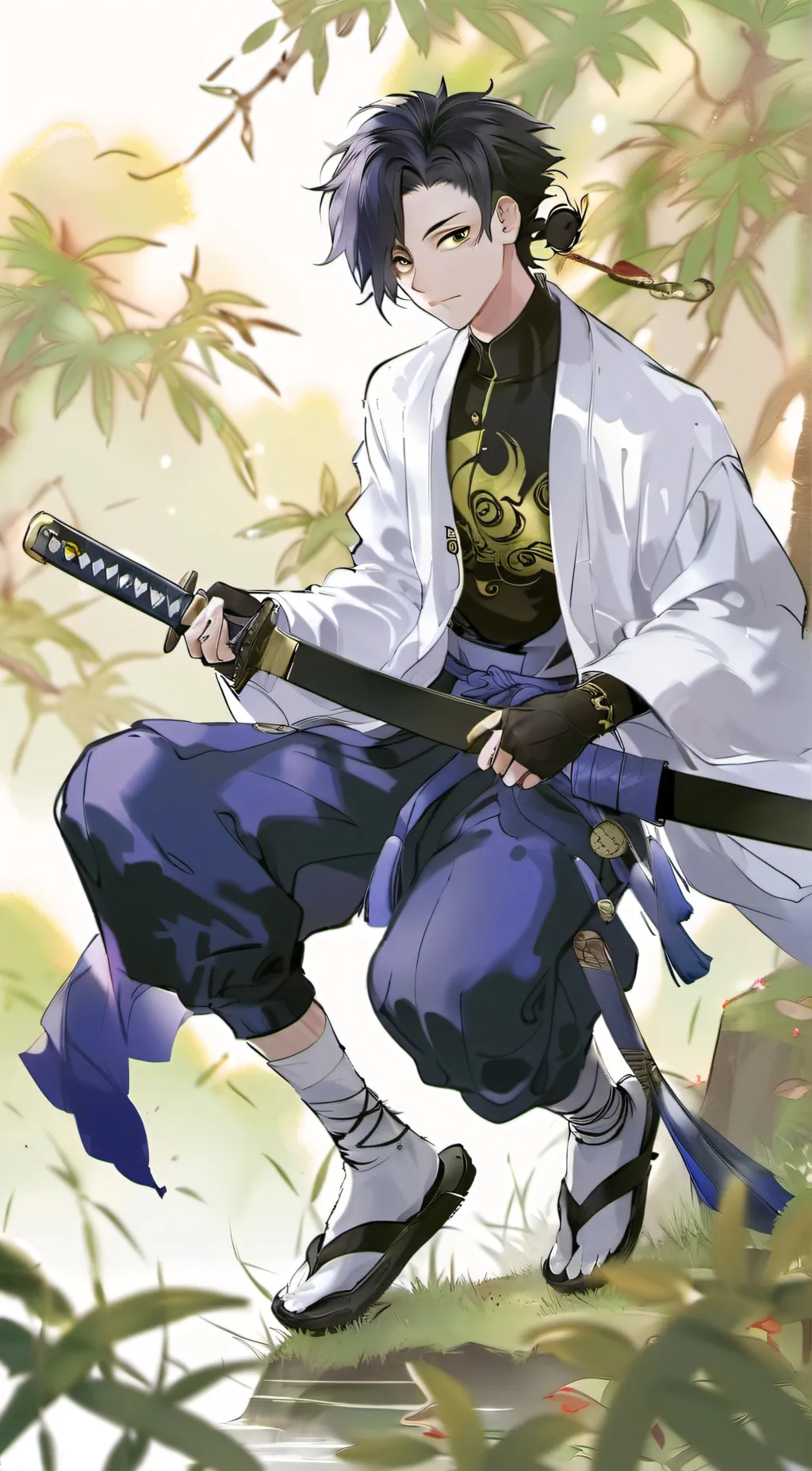 ai character: Sad Naruto World background