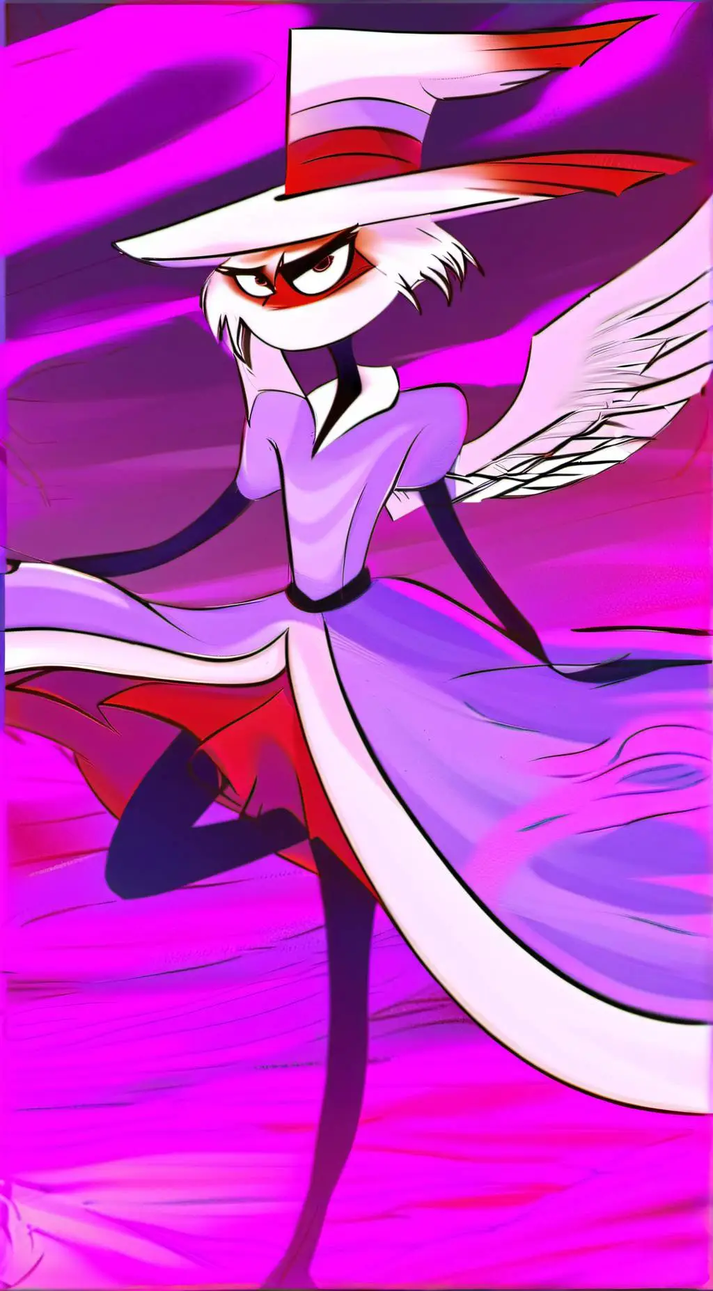 ai character: Angel dust  background