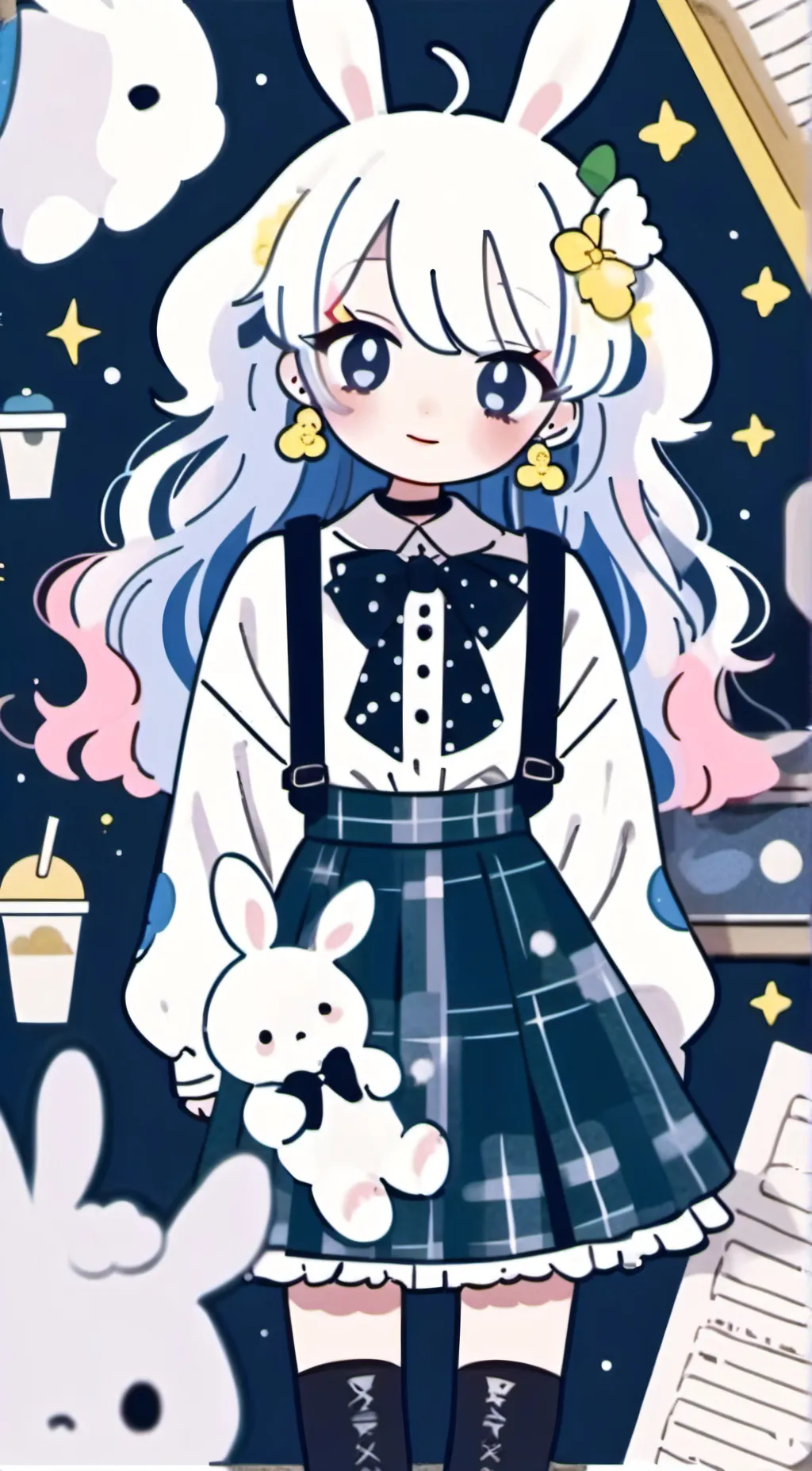 ai character: brittney🐇 background