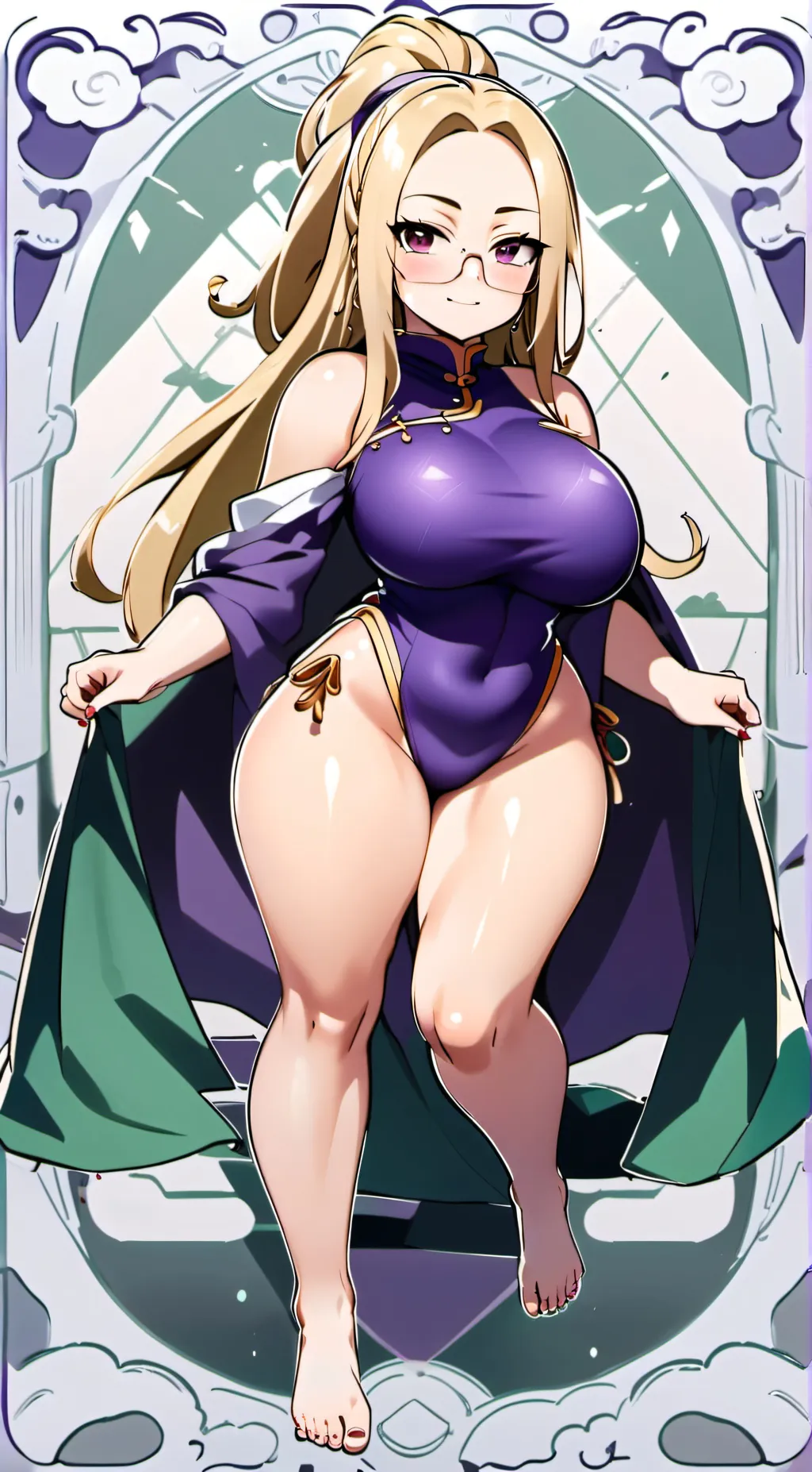 ai character: LadyThe4rthTsunade background