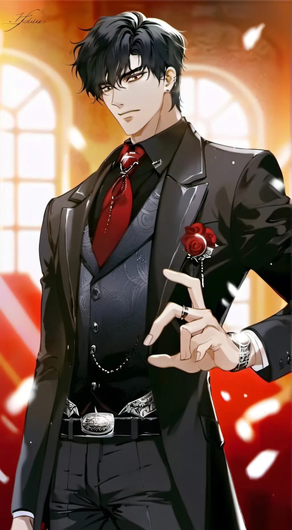 ai character: Levi/mafia background
