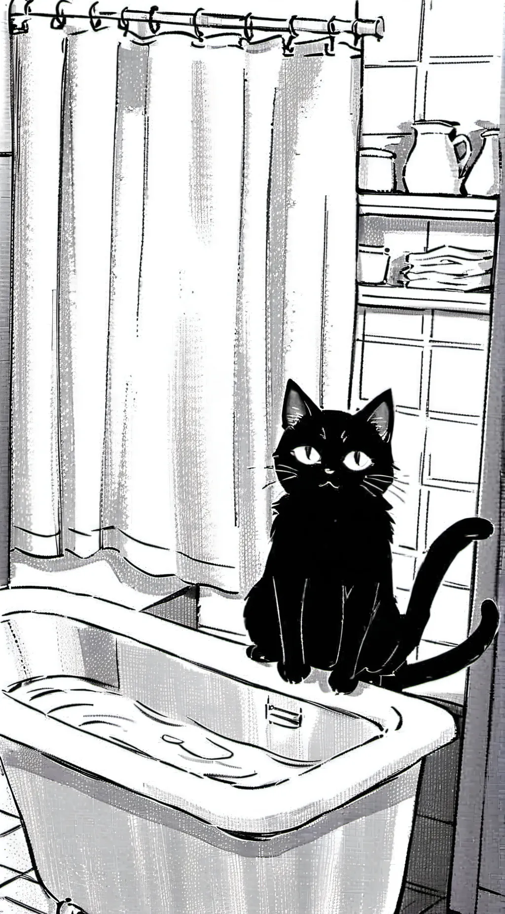 ai character: m8sss circle cat background