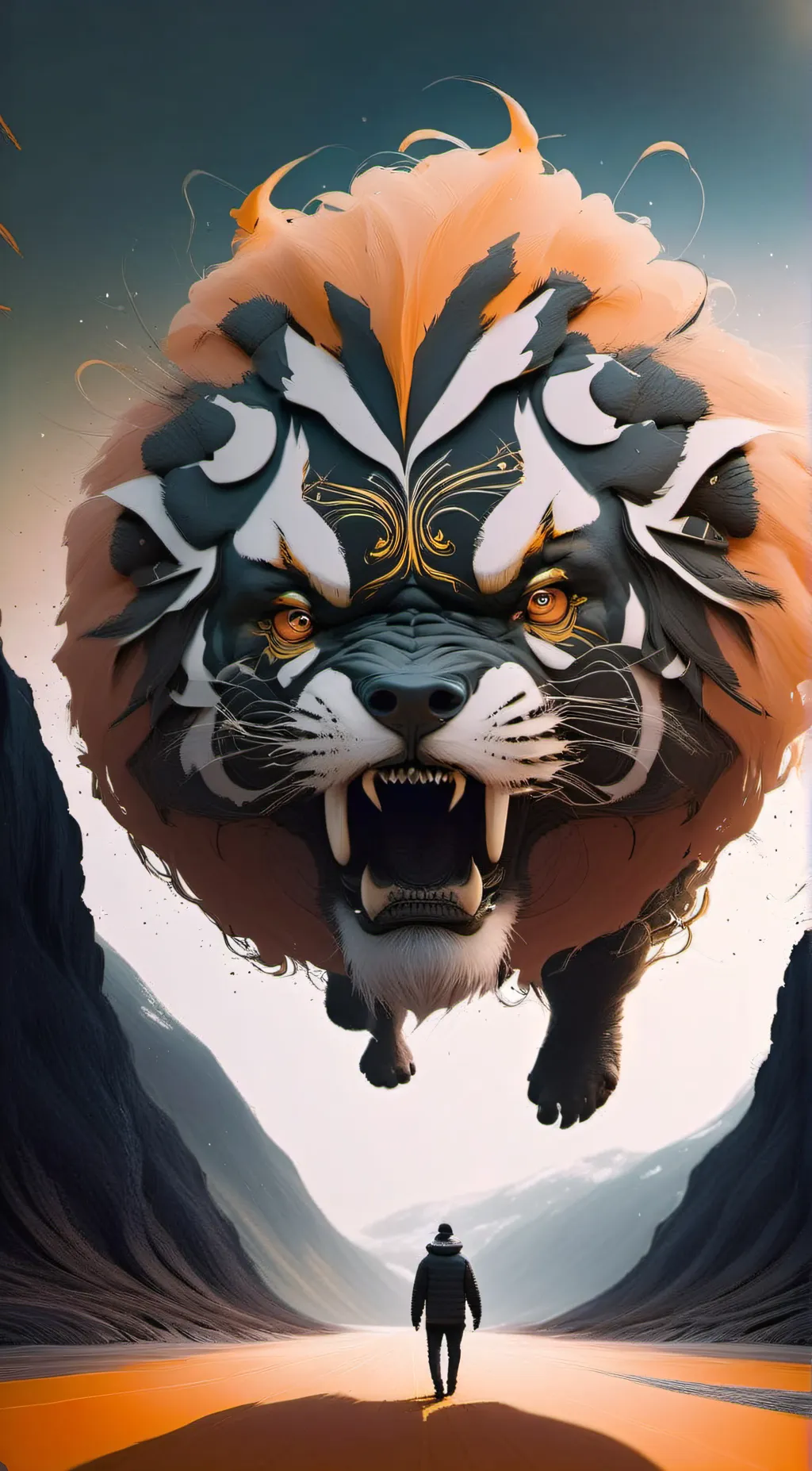 ai character: داداش دمپایی فضایی background