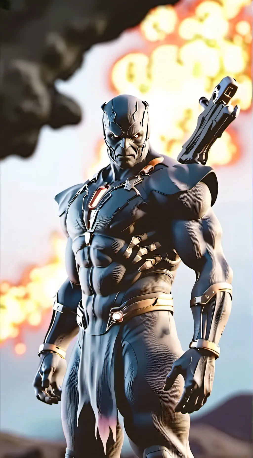 ai character: Dark side background