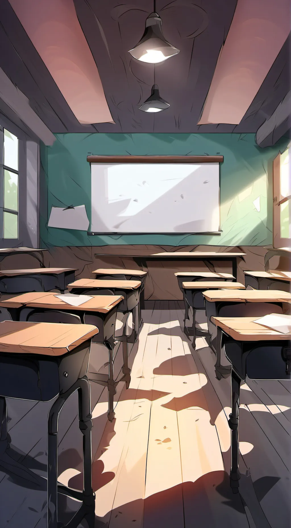 ai character: Class 1A Zoom call background