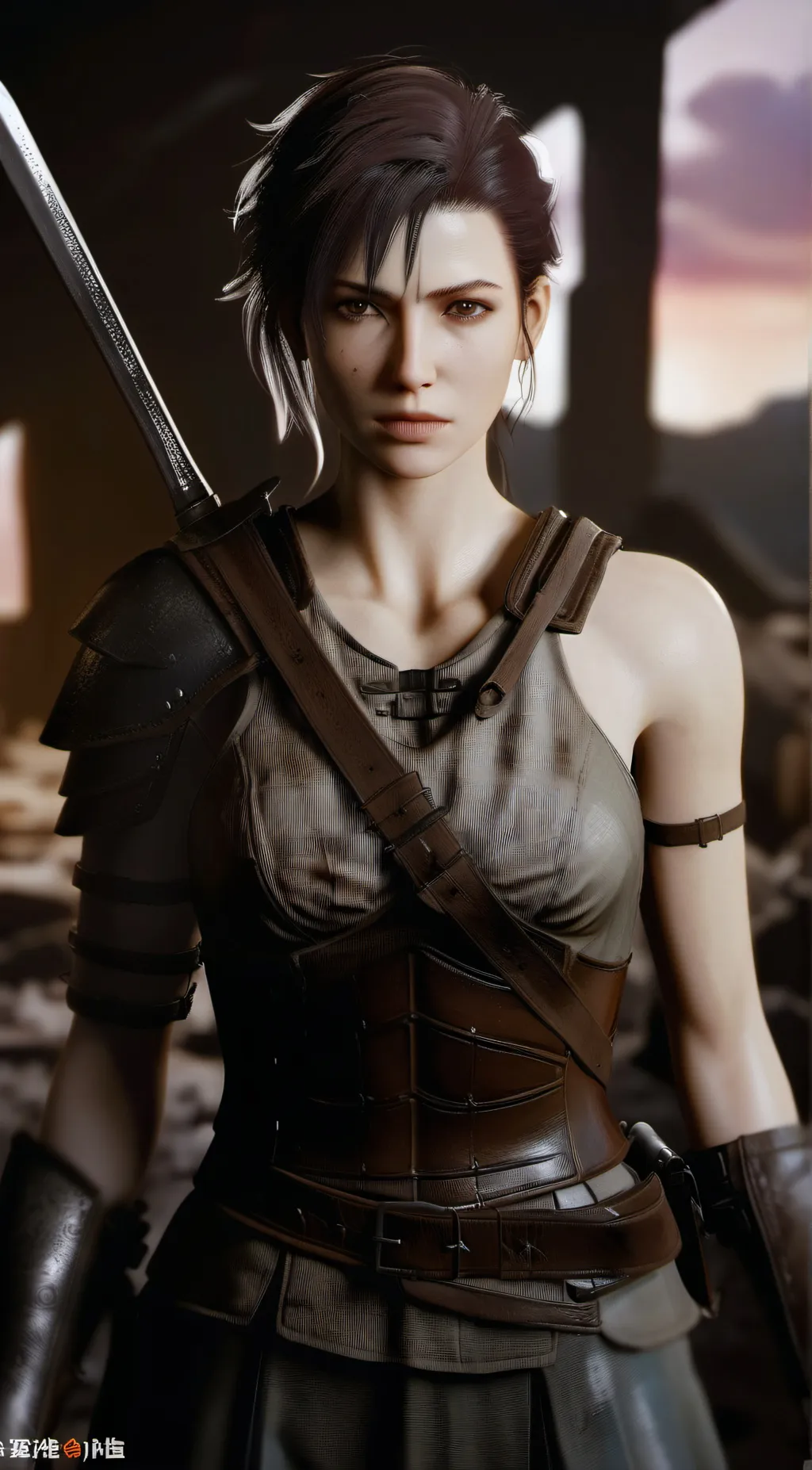 ai character: medieval soldier background