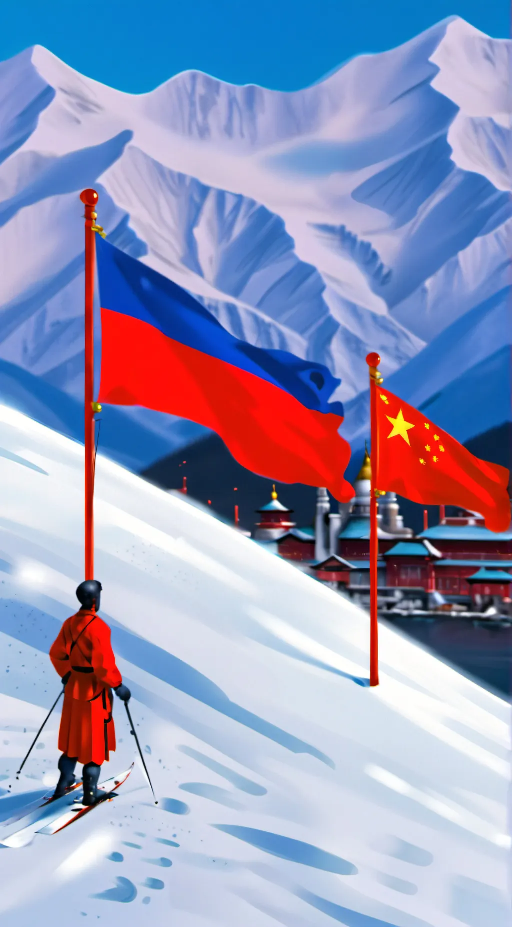 ai character: Russia x China 💕 background