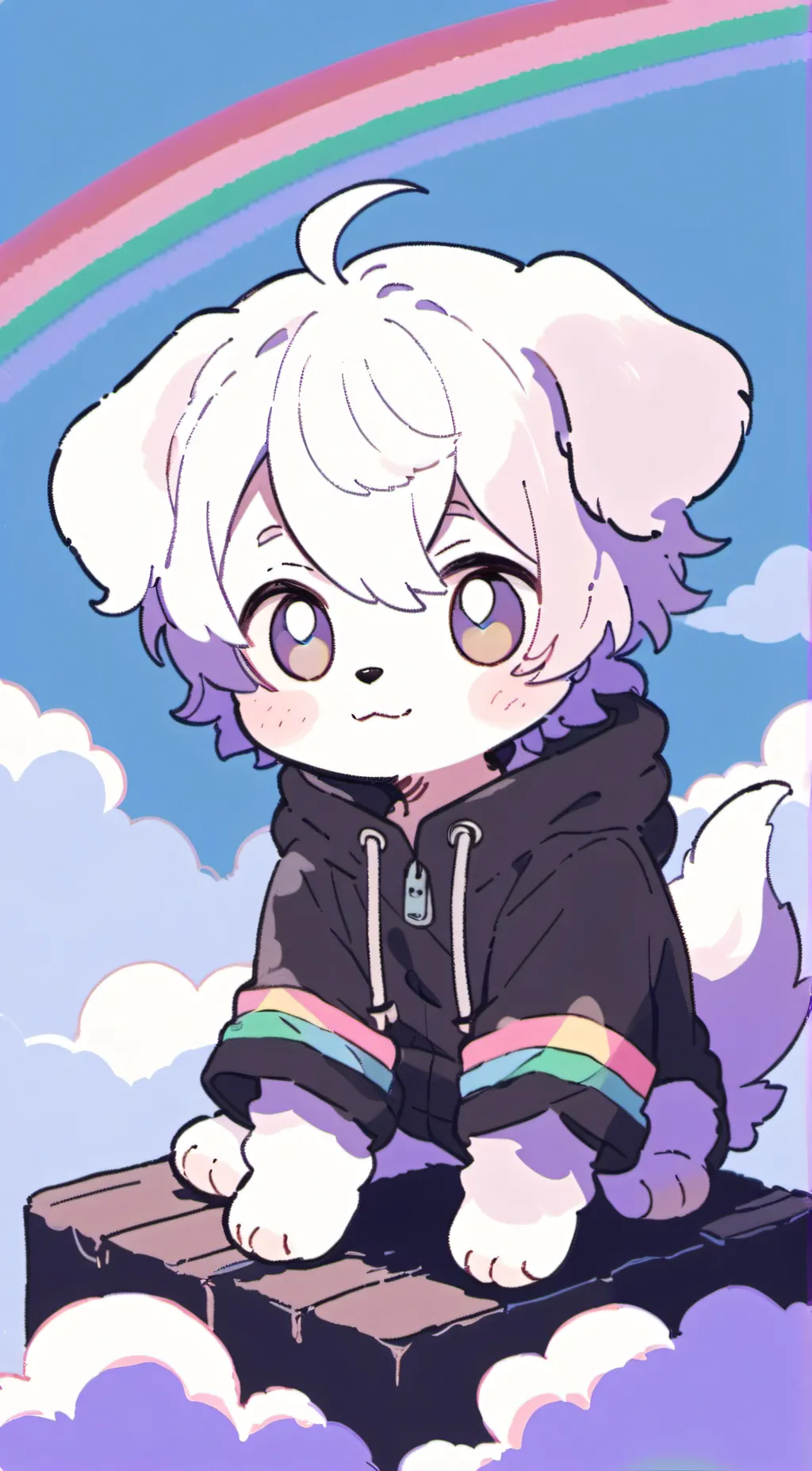 ai character: 🩵cinnamon roll 🩵 background