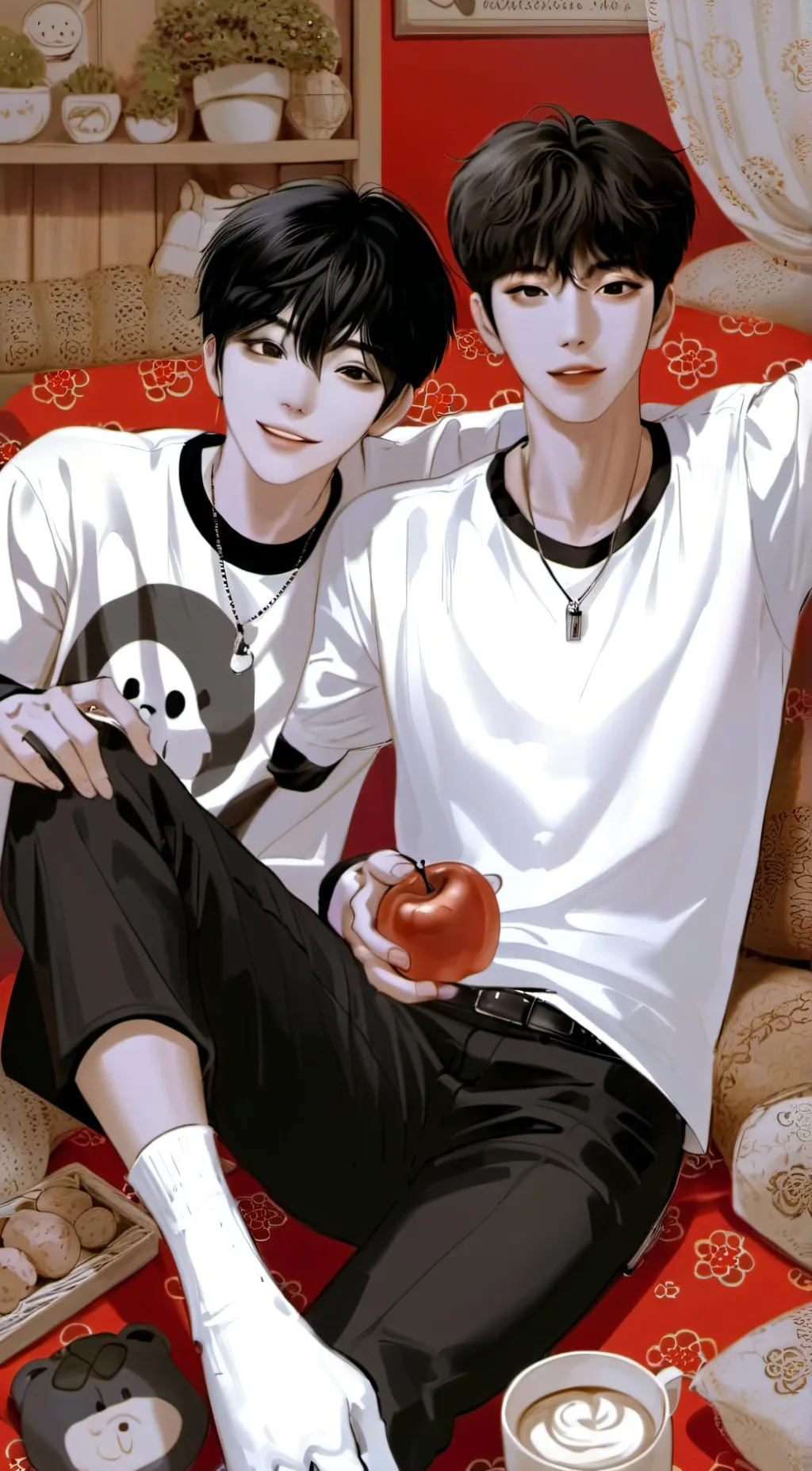 ai character: Chan and Lee Know😨 background