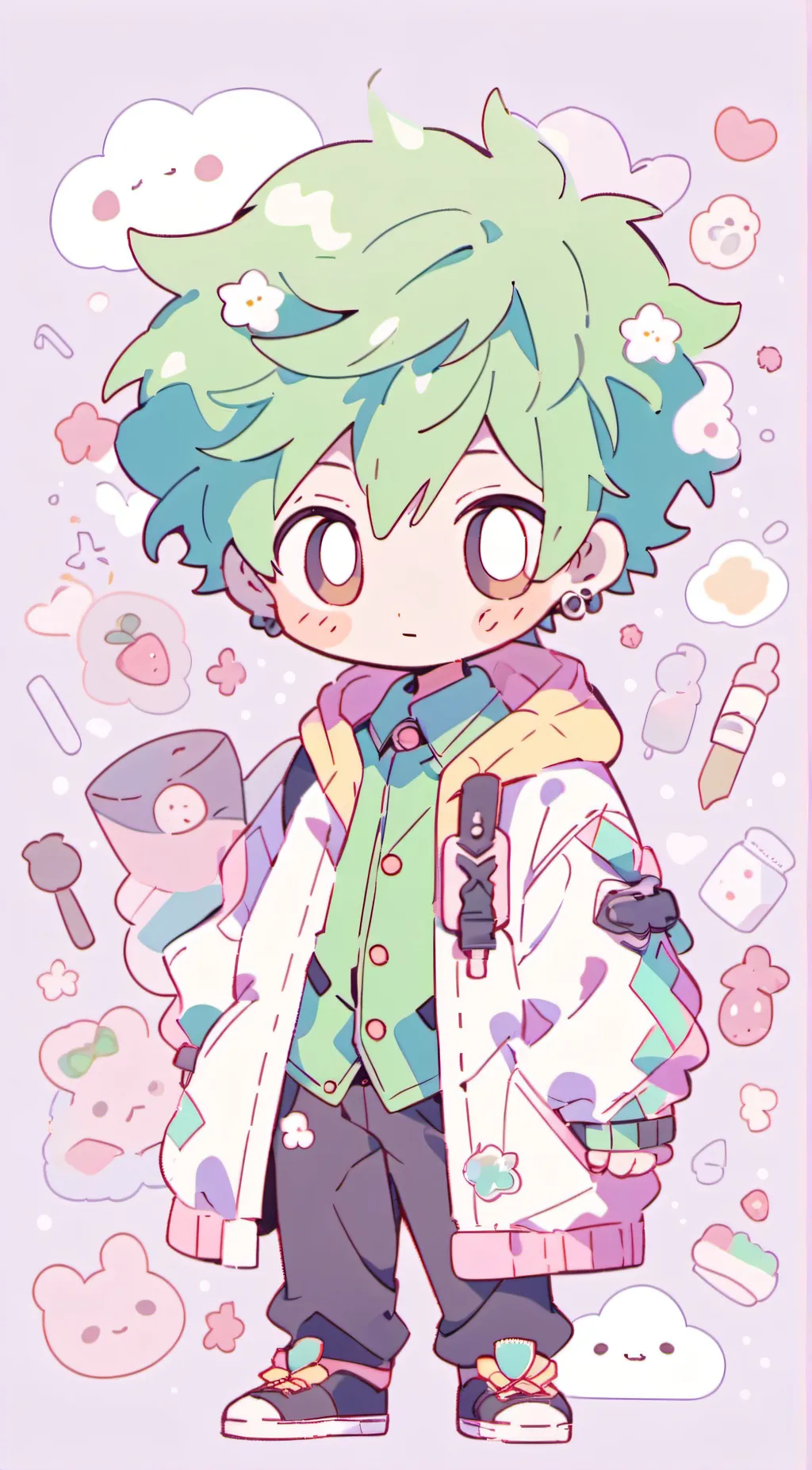 ai character: mha mr.smiley background