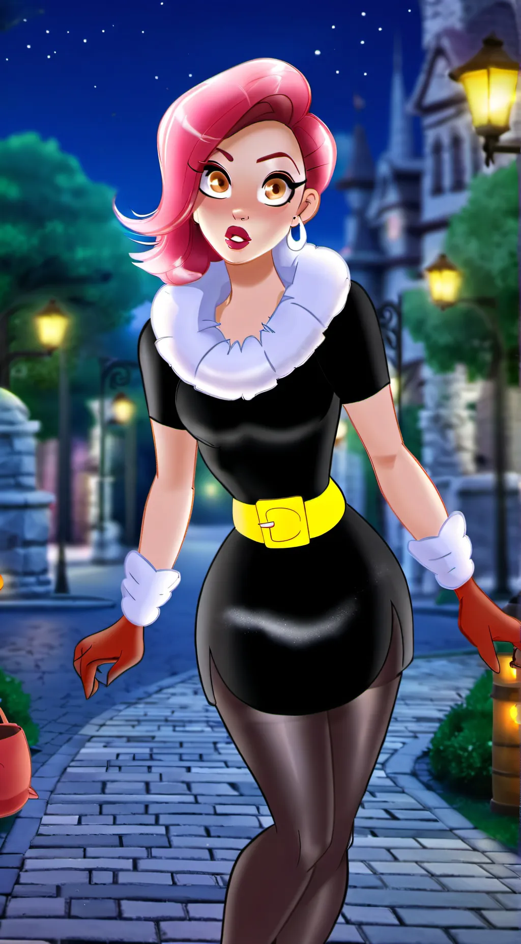 ai character: Fur mistress  background