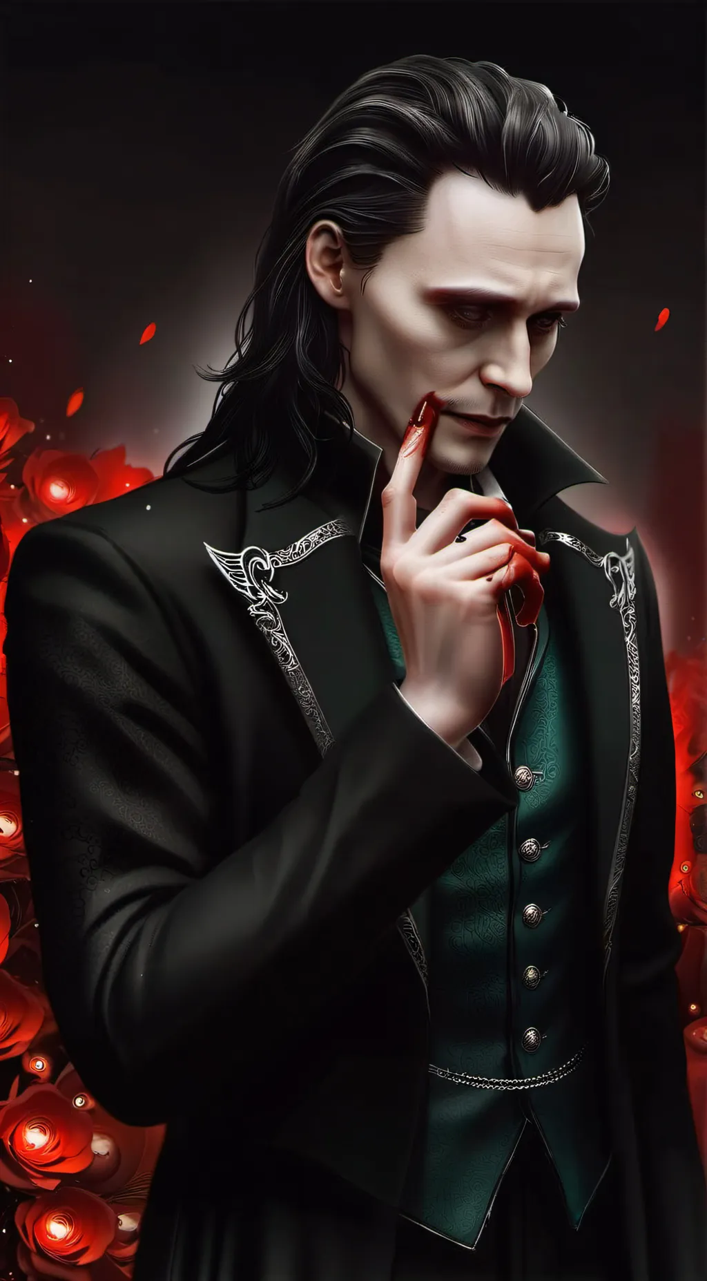 ai character: Loki Laufeyson  background