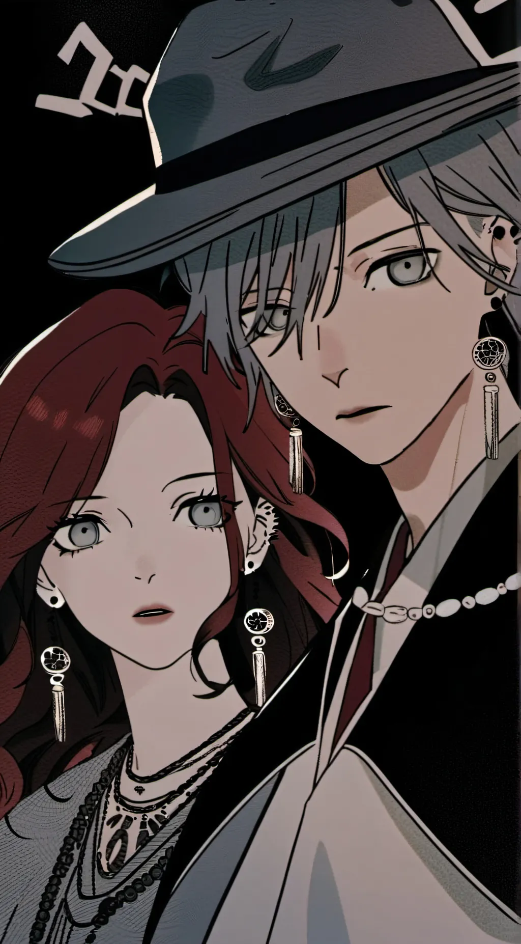 ai character: amber and sam  background