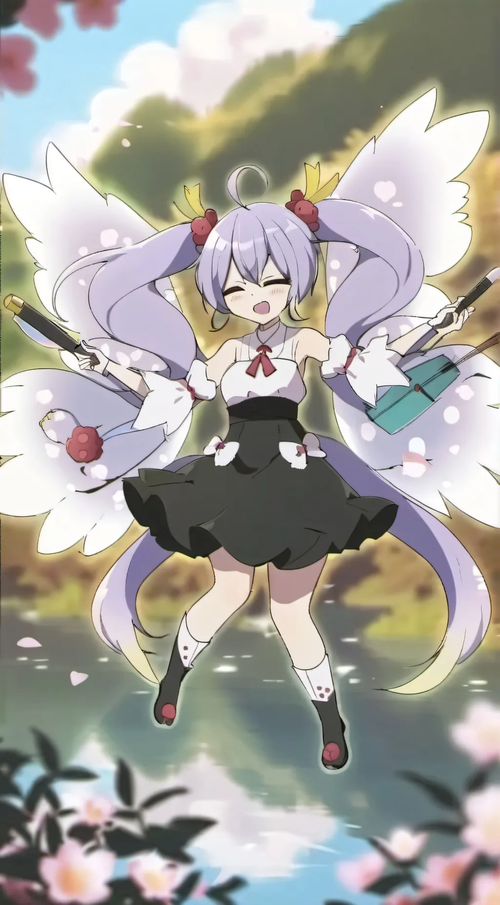 ai character: rabbit hole miku background