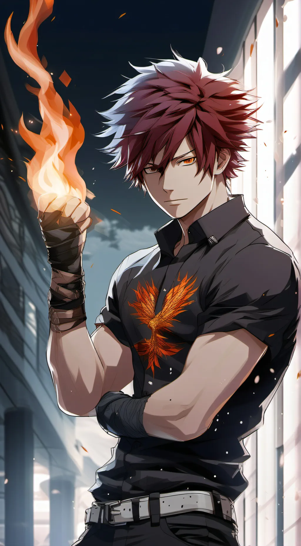 ai character: todoroki  background