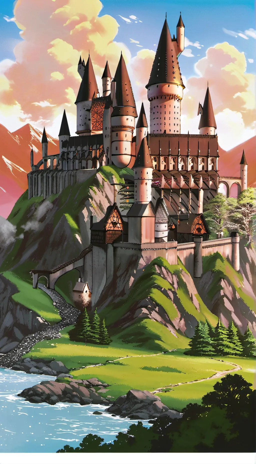 ai character: Hogwarts  background