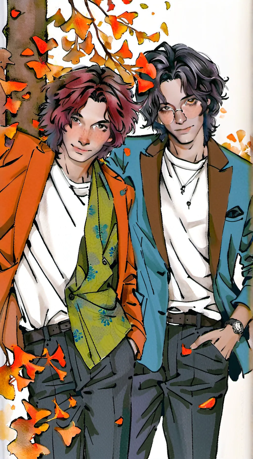 ai character:  Liam and Aiden background