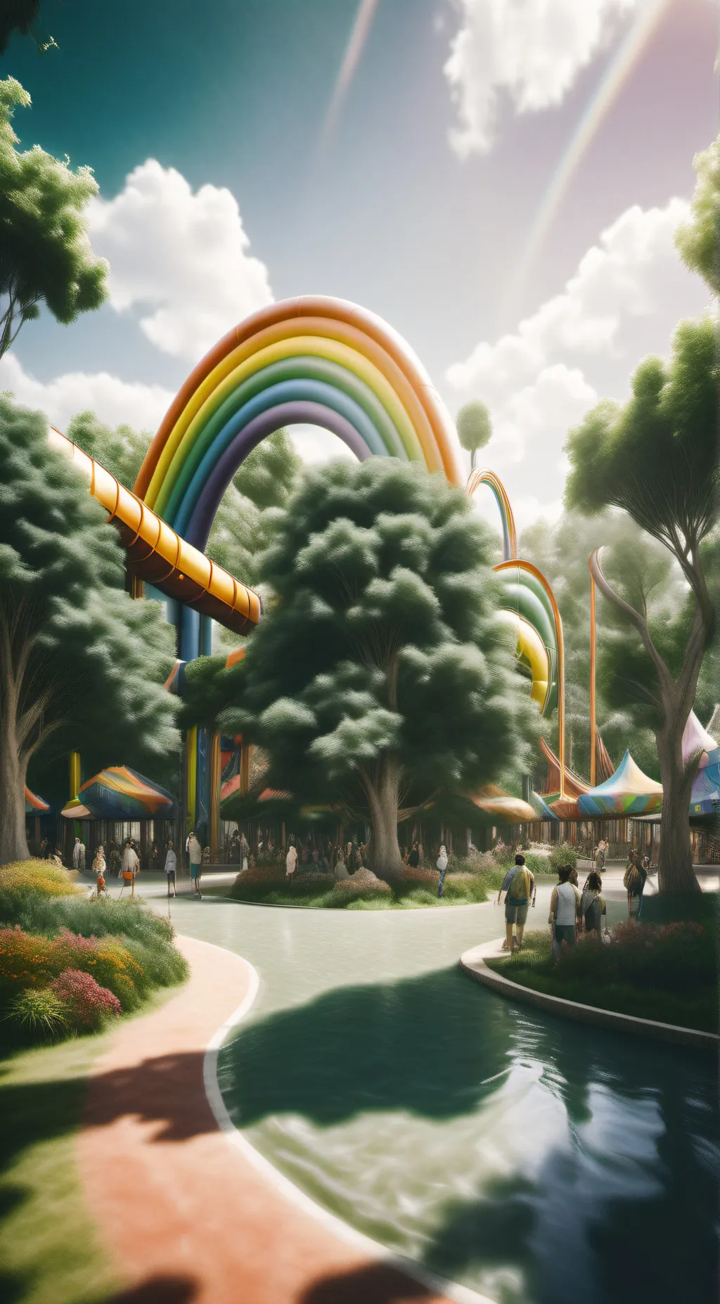 ai character: Rainbow friends background