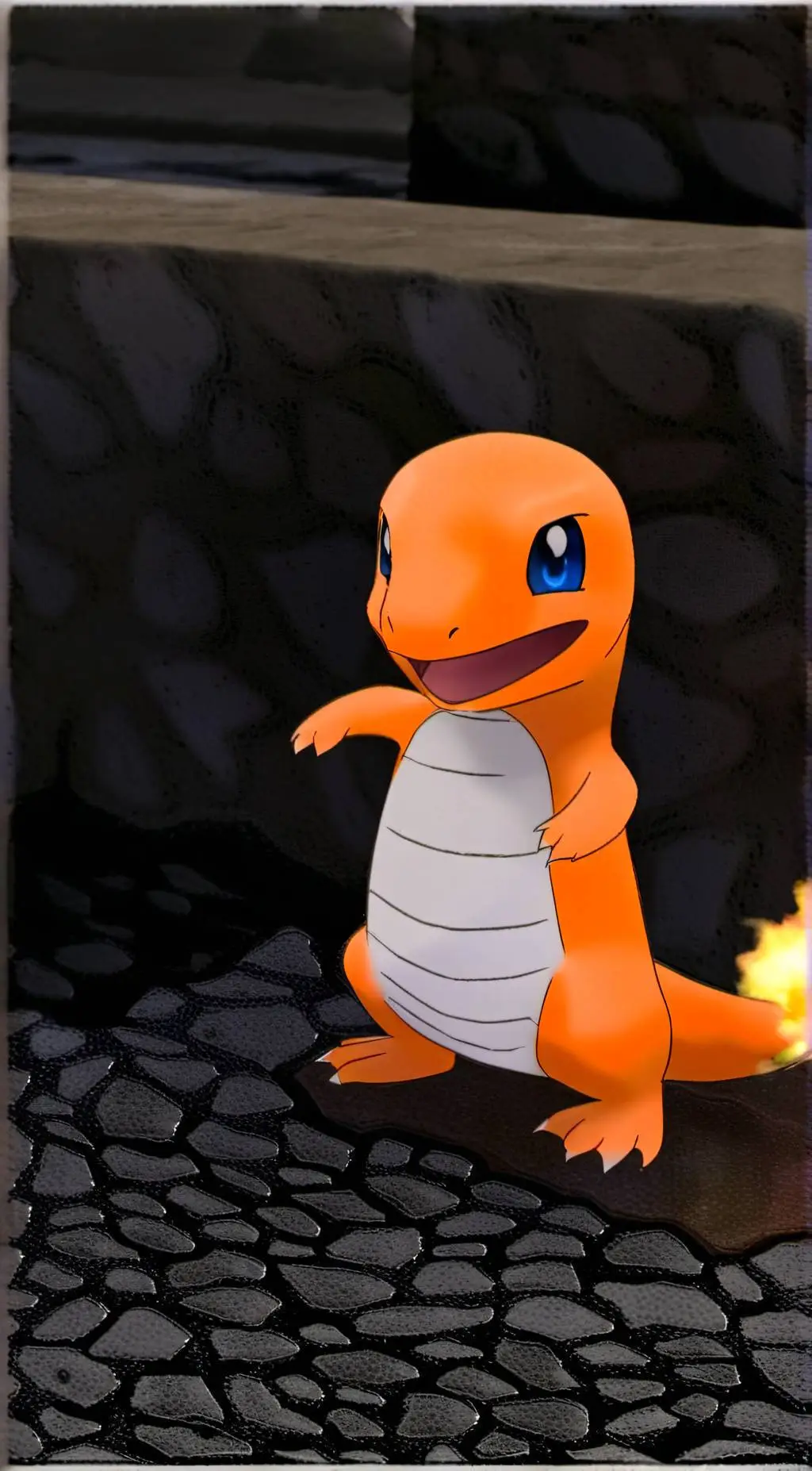 ai character: Charmander background