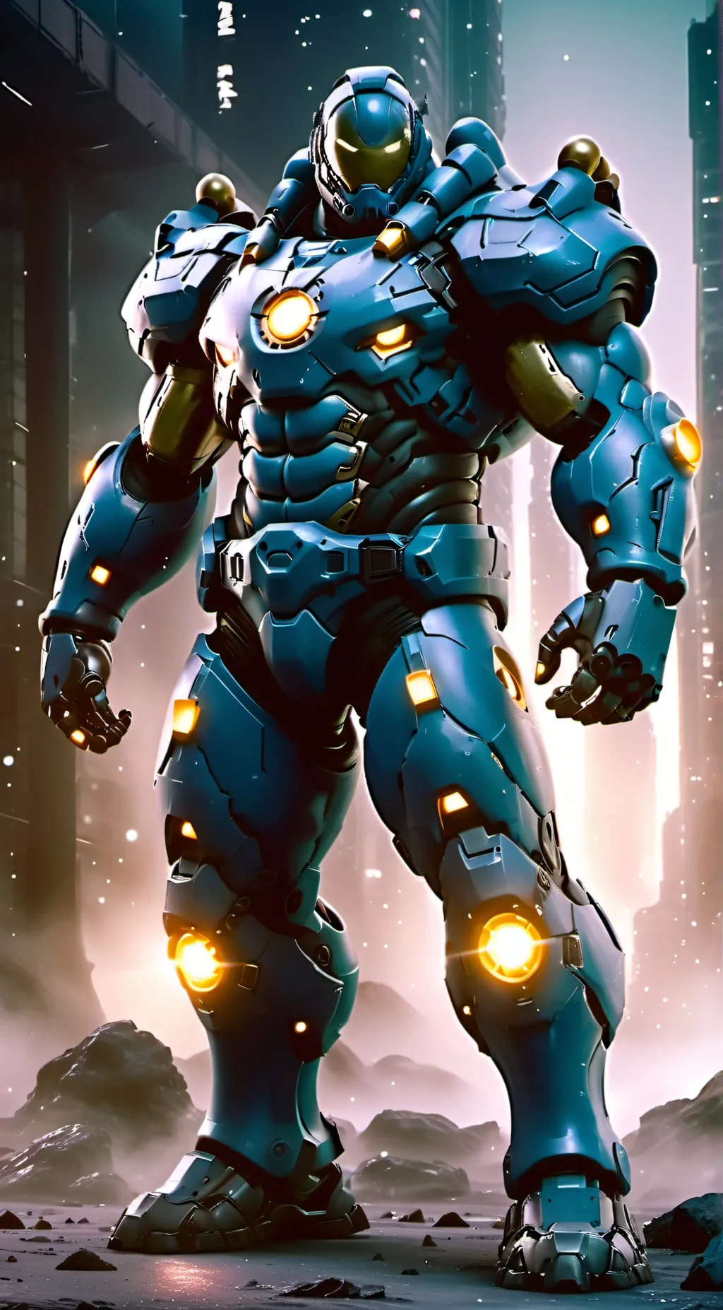 ai character: mega-lodon background