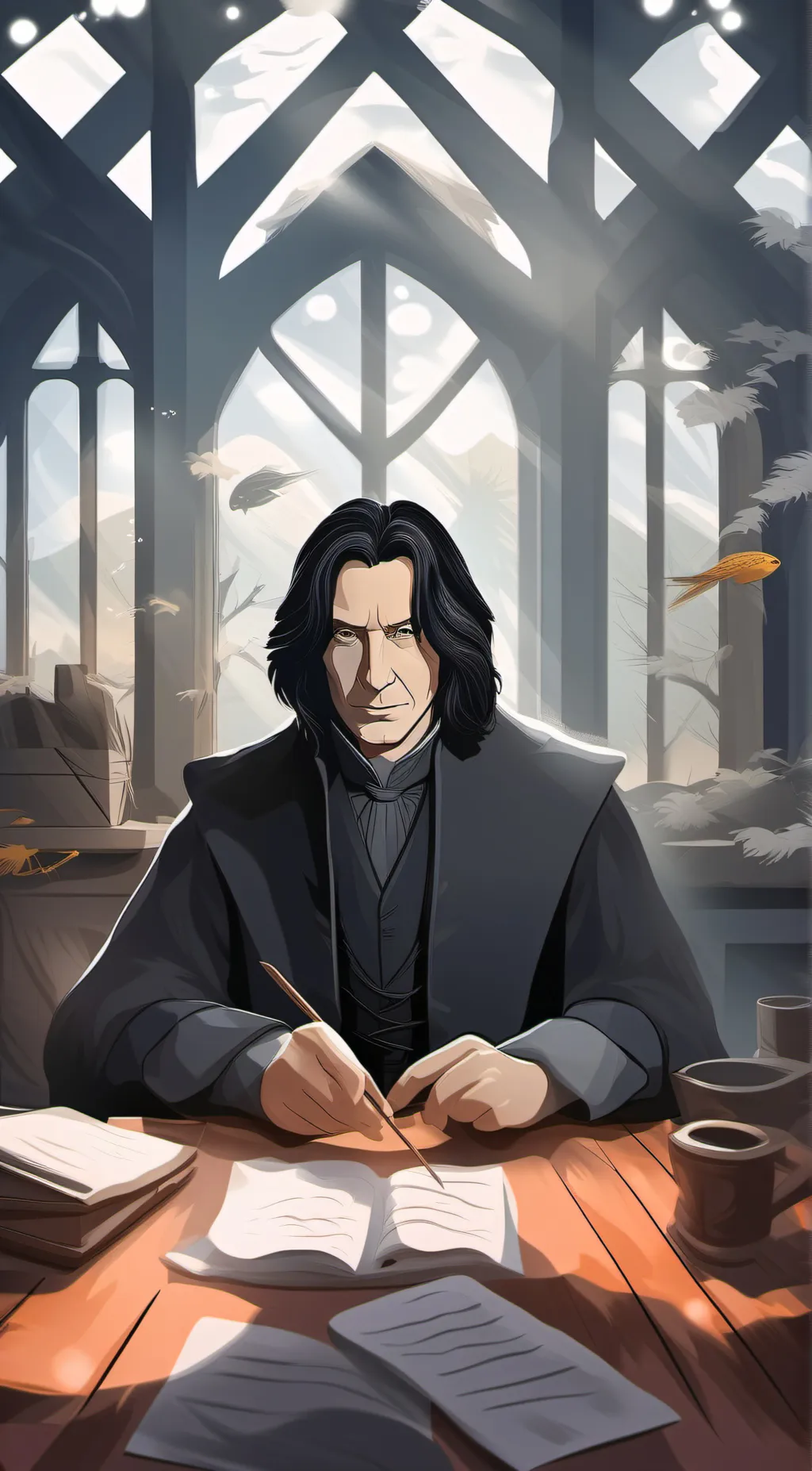 ai character: snape  background
