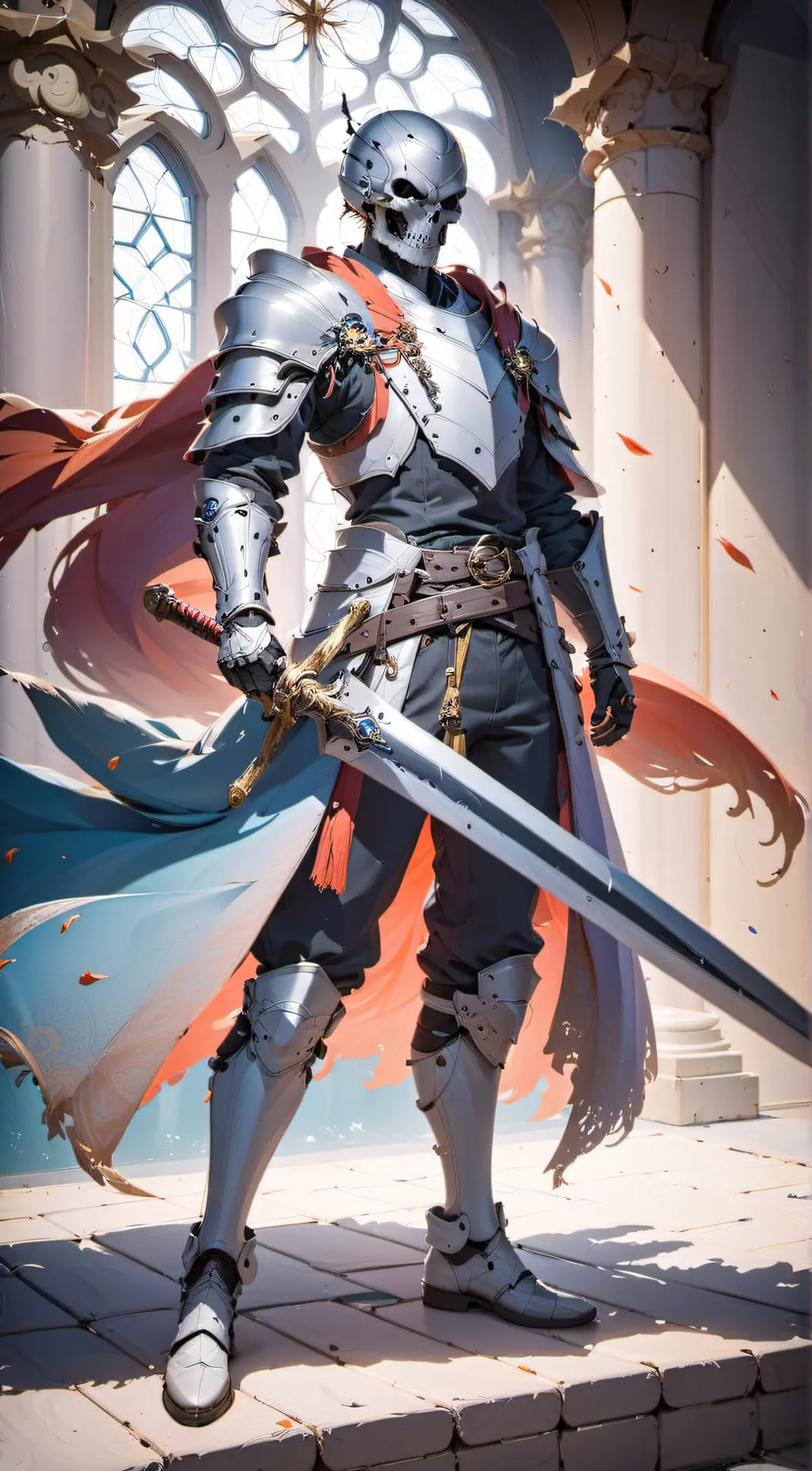 ai character: Skeleton Master background