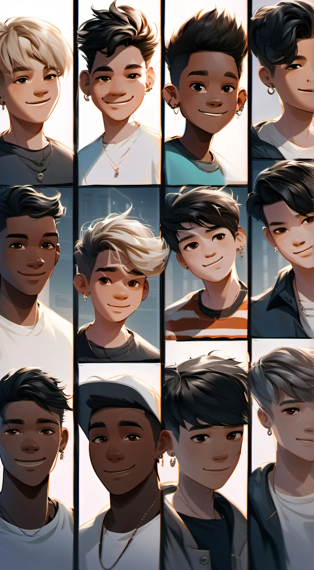 ai character: if you were a boy background