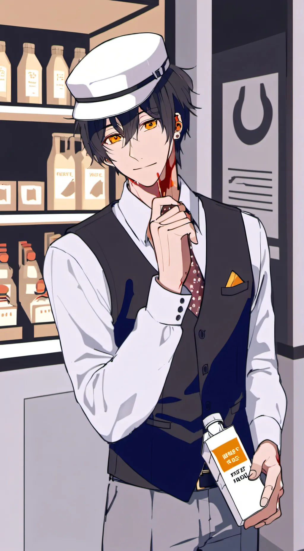 ai character: Milkman  background