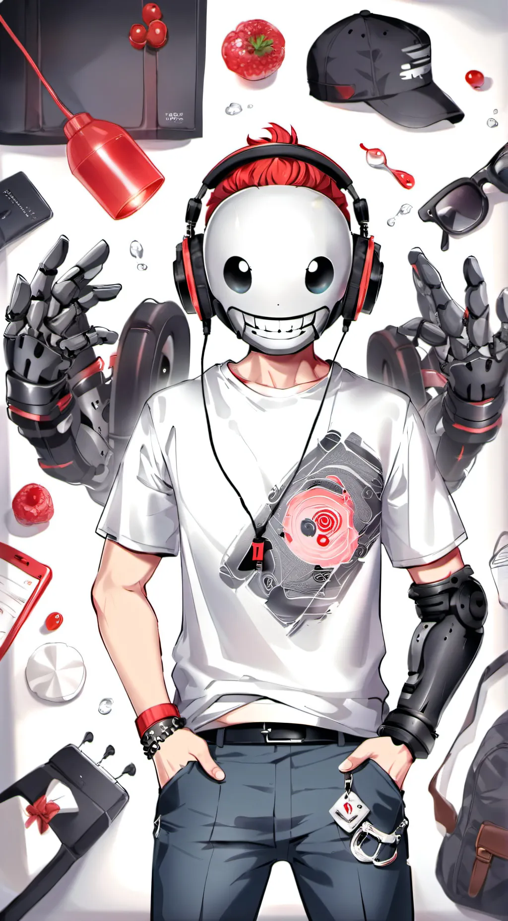 ai character: Robot - Ryre.  background
