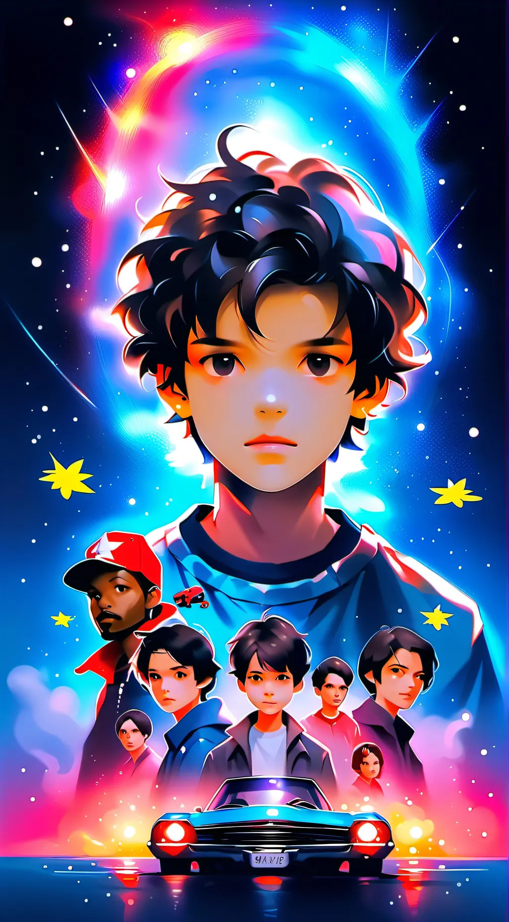ai character: Dtanger Things background