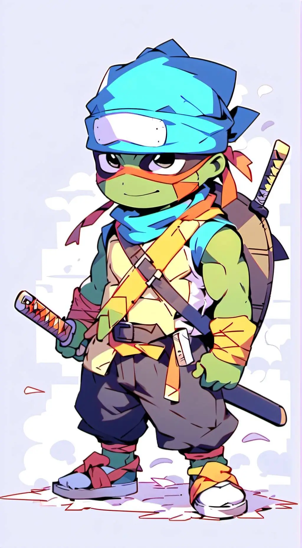 ai character: young Leo 💙 background