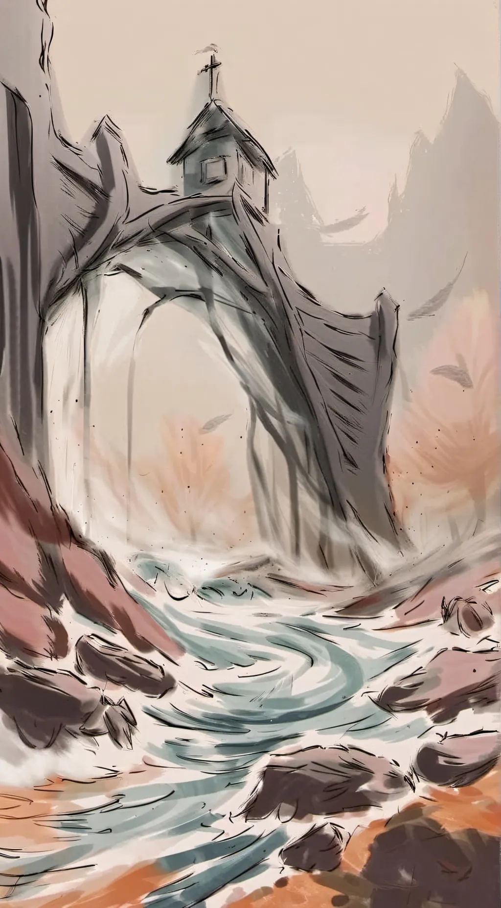ai character: water👍 background