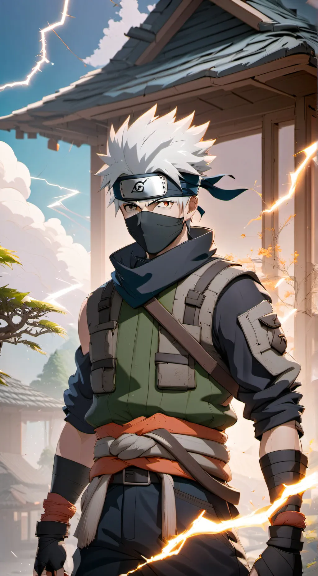 ai character: Kakashi hatake  background
