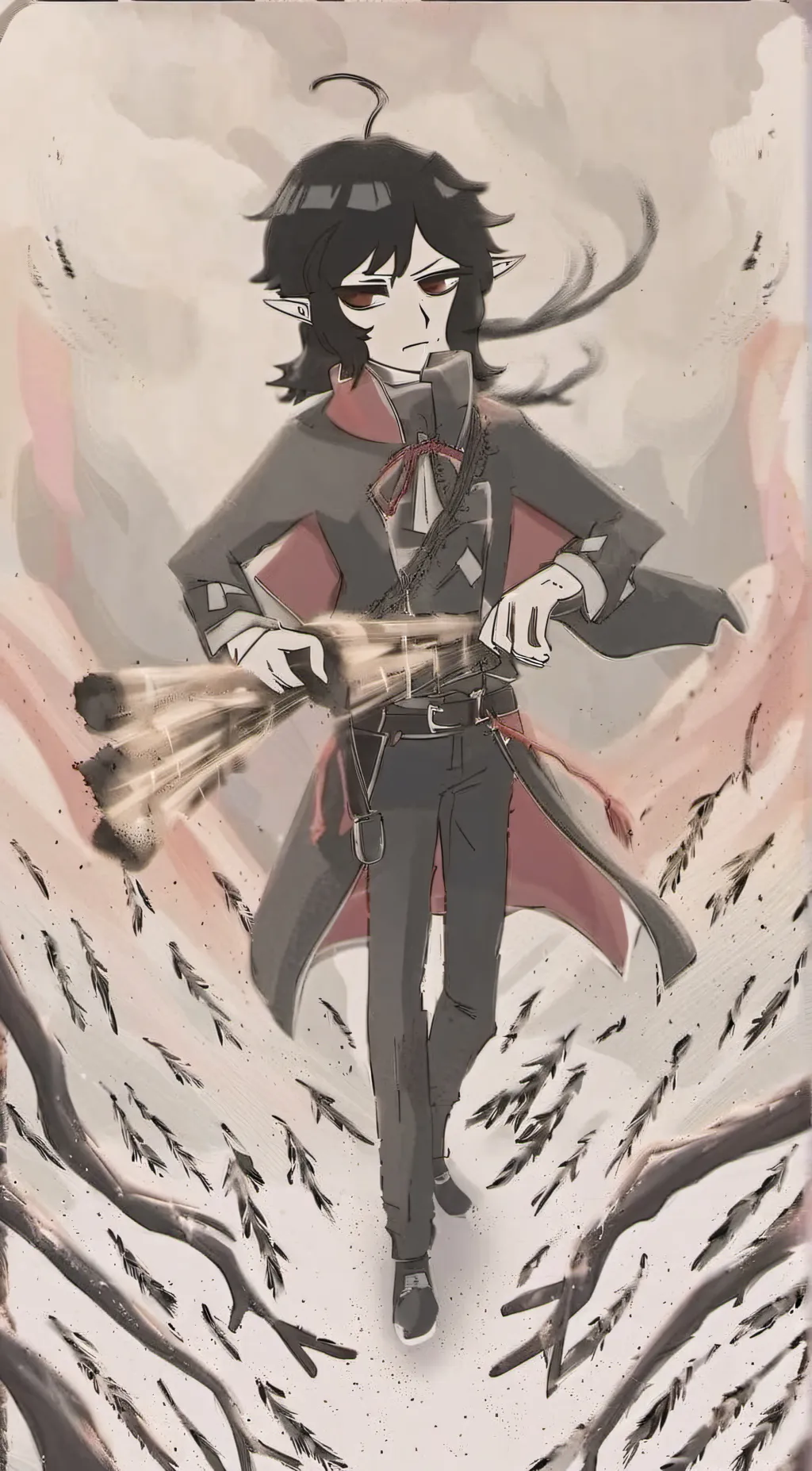 ai character: Meow, meow background