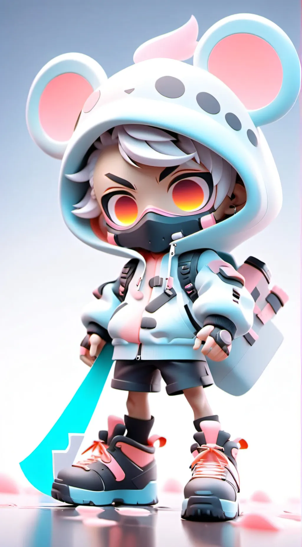 ai character: mha chibi background