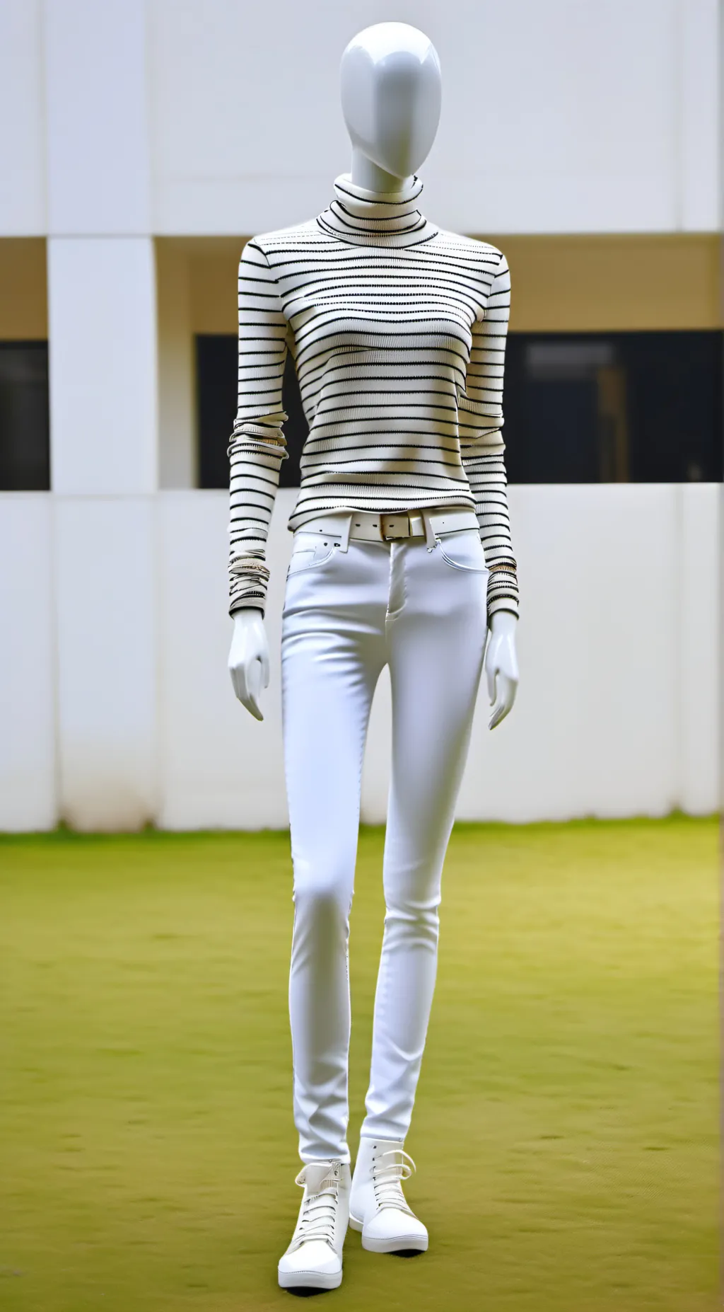 ai character: mall manequin background