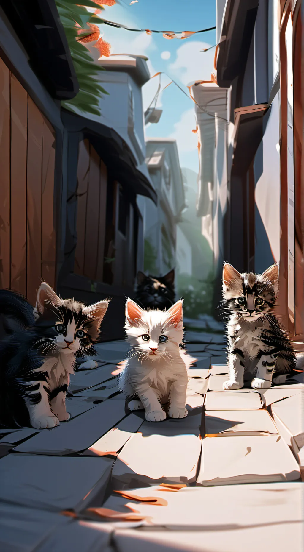ai character: ★poor kittens★ background