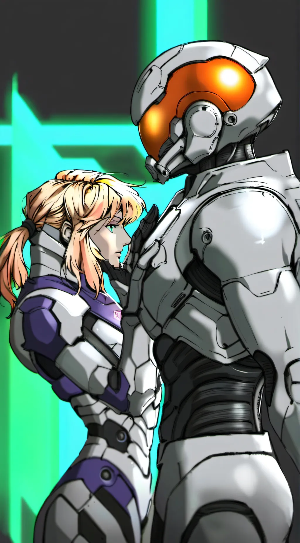 ai character: Cheif and samus background