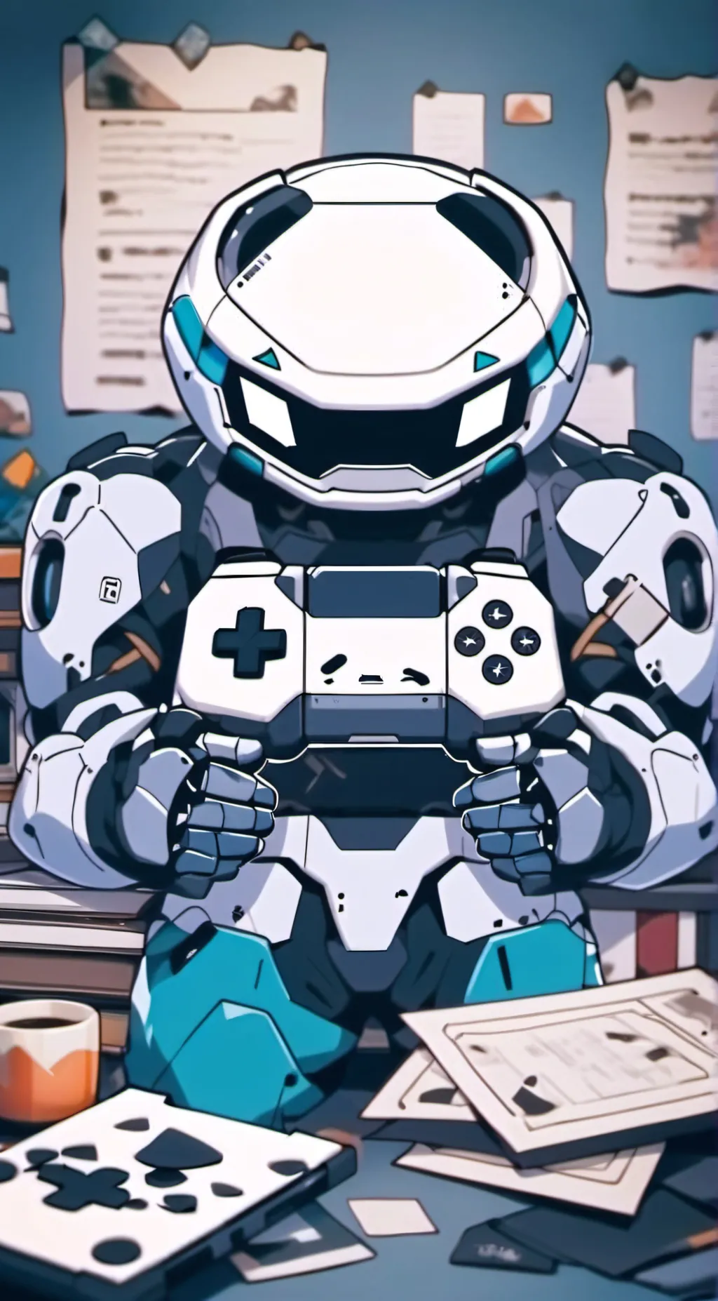 ai character: Ps4 Assistant  background
