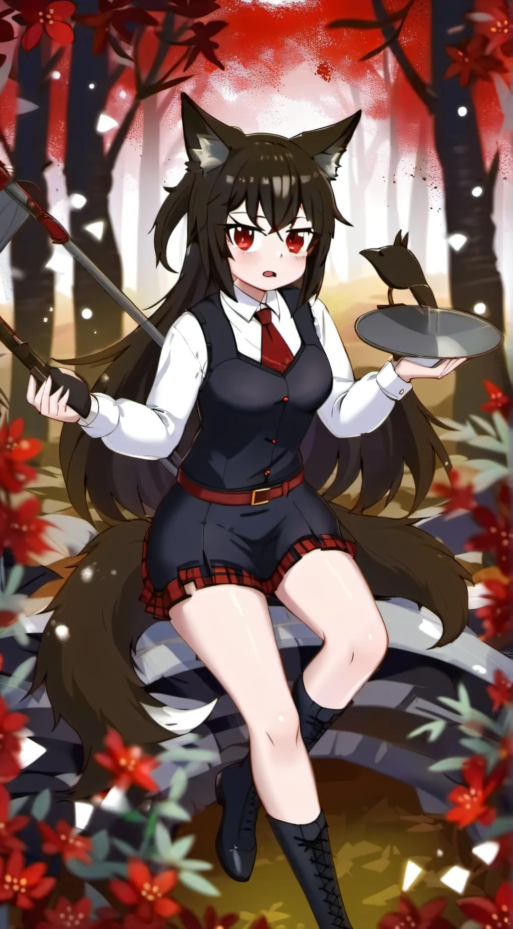 ai character: ash background