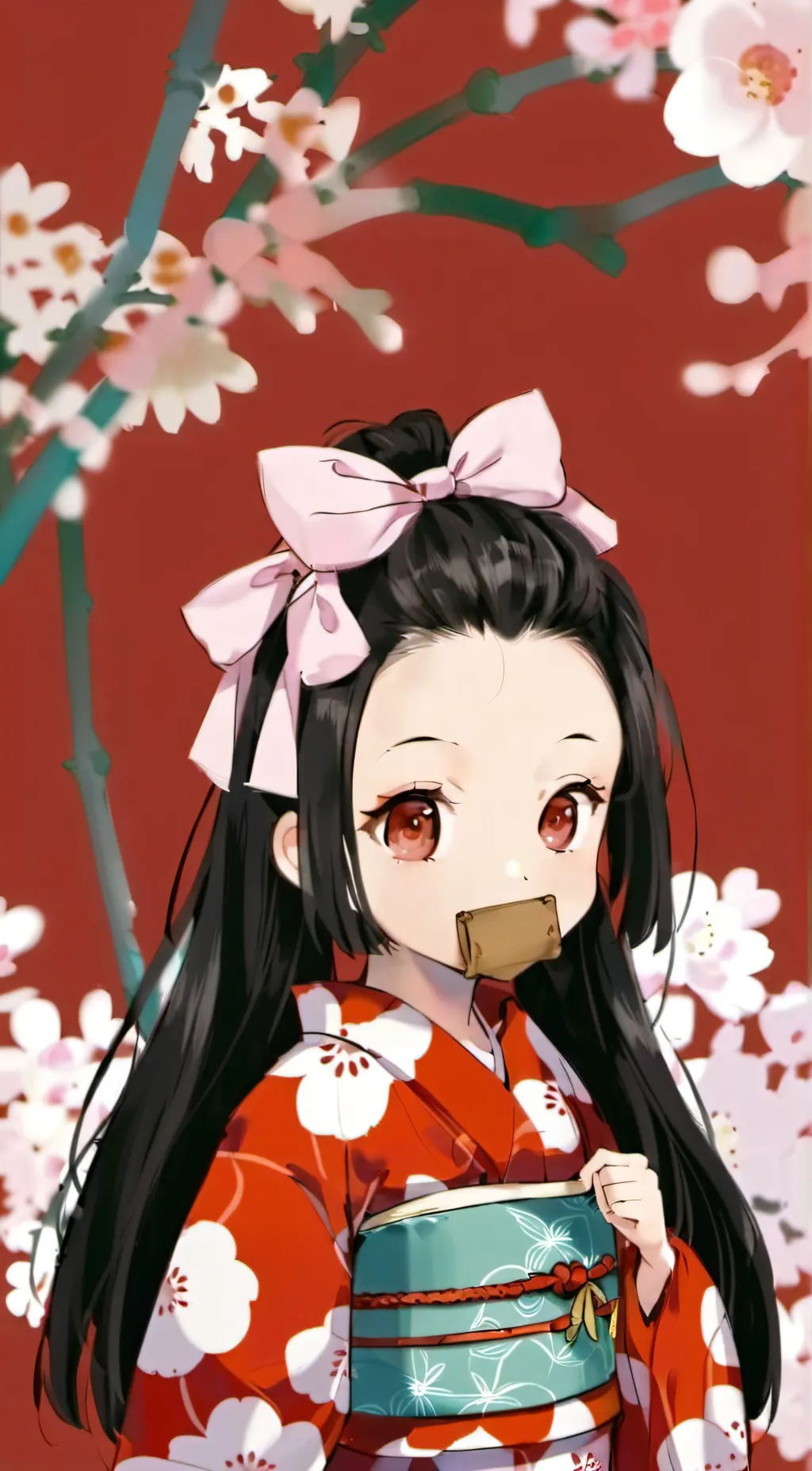 ai character: Baby Nezuko background