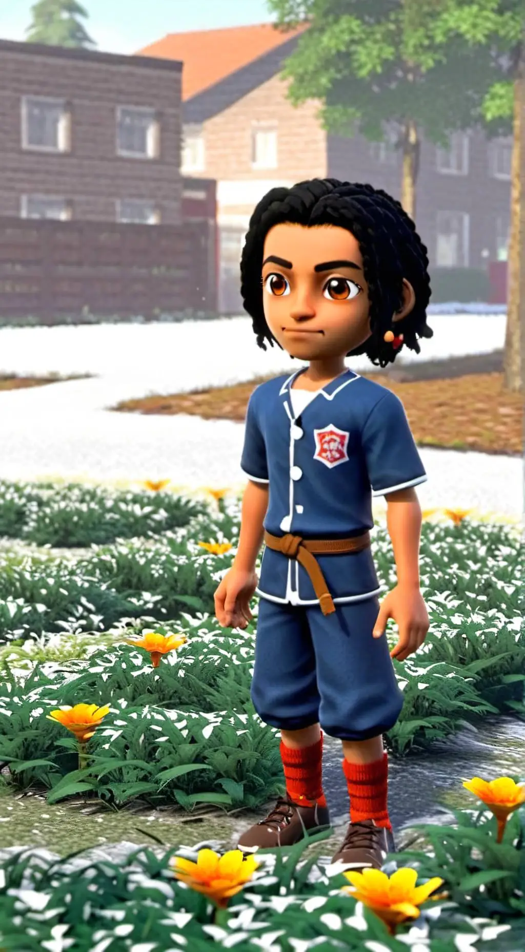 ai character: zay flowers  background